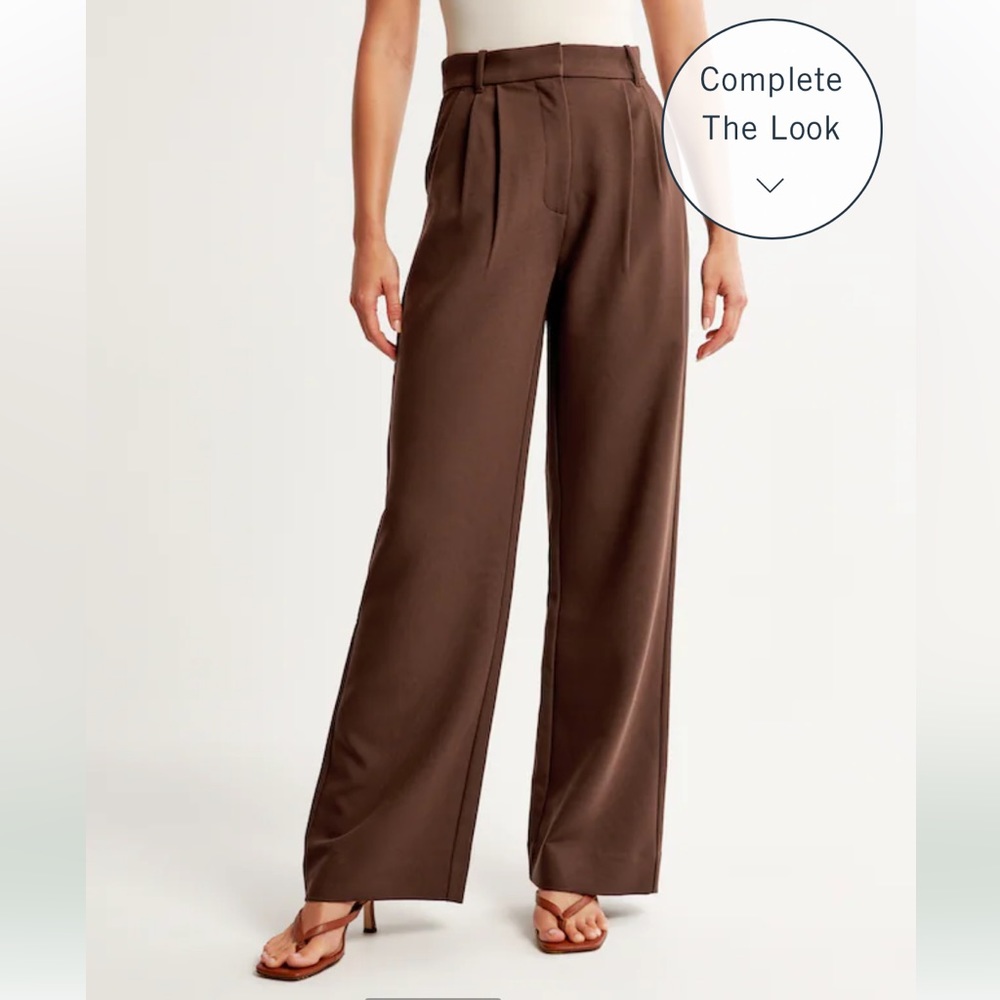Abercrombie Wide Leg Tailored Trouser